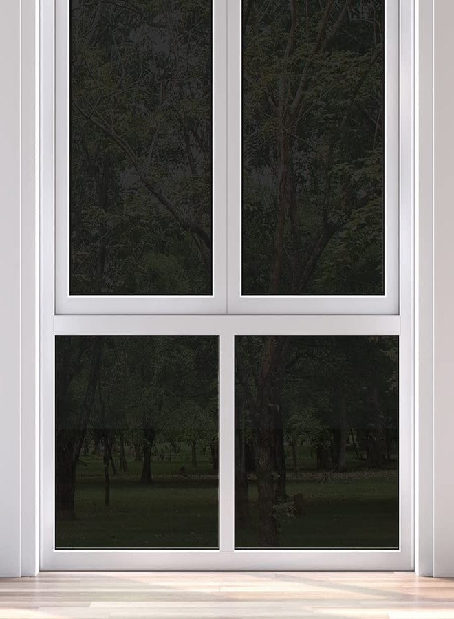 WALLMATE فيلم WALLMATE أحادي الاتجاه للخصوصية، فيلم نافذة نهاري، فيلم خصوصية غير لاصق للمنزل والمكتب (20 بوصة × 180، فيلم أسود فاتح) - Image 2